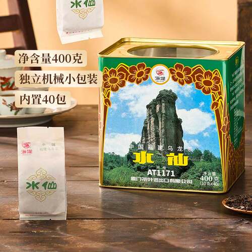 中茶海堤茶叶旗舰店AT1171水仙茶400g醇香乌龙茶岩茶足火 - 图1