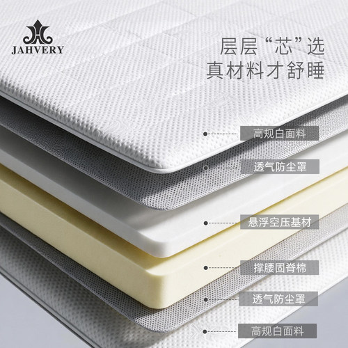 JAHVERY1.5m悬浮深睡双人床垫90*200学生宿舍记忆棉垫硬垫可定做 - 图2