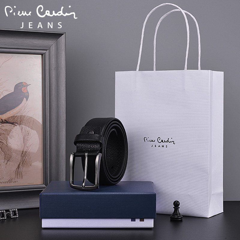 皮尔卡丹男士休闲针扣潮简约裤腰带 皮尔卡丹金泰辰腰带/皮带/腰链