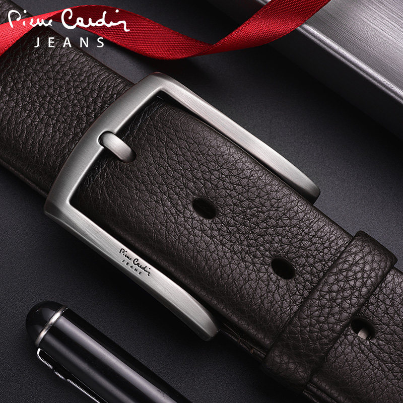 皮尔卡丹男士休闲针扣潮简约裤腰带 皮尔卡丹金泰辰腰带/皮带/腰链