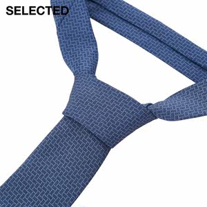 SELECTED思莱德新含桑蚕丝提花帅气男领带A42121T005