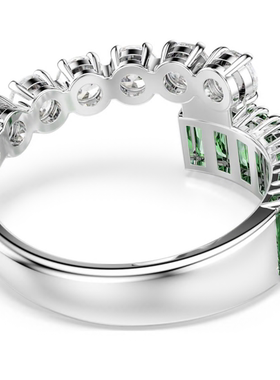 Matrix混合切割绿色戒指5722456（55码）