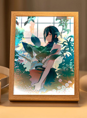 蕾塞灯光画电锯人周边二次元摆画小夜灯桌上装饰品电竞房摆件挂画
