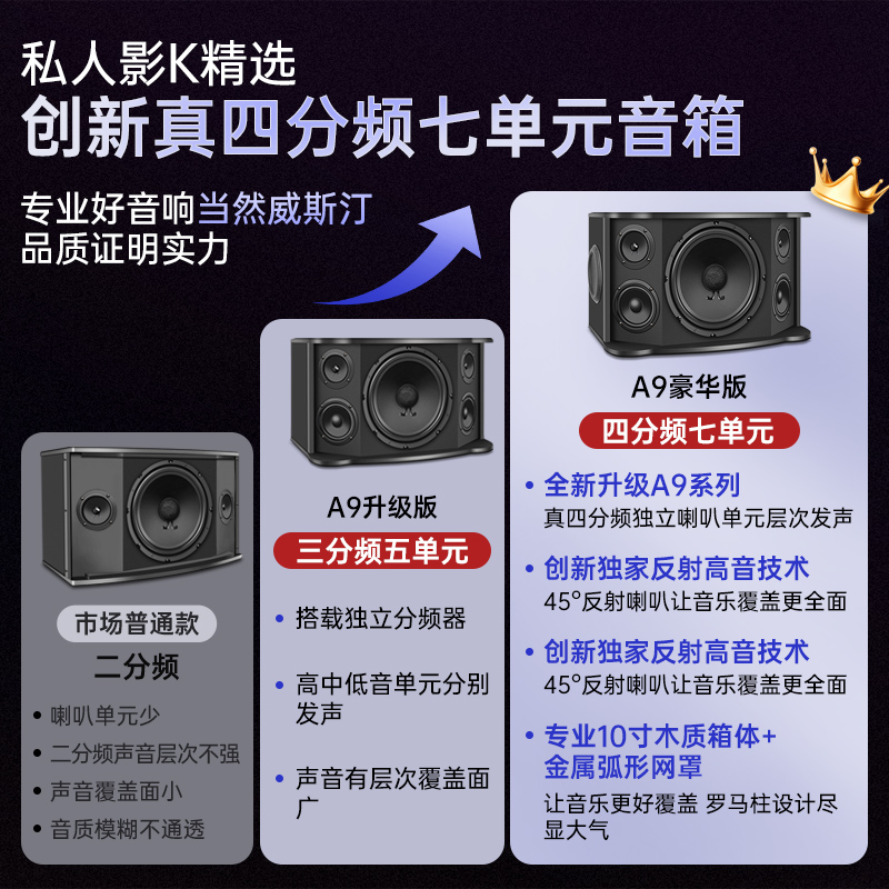 Professional ktv bar private club audio complete set