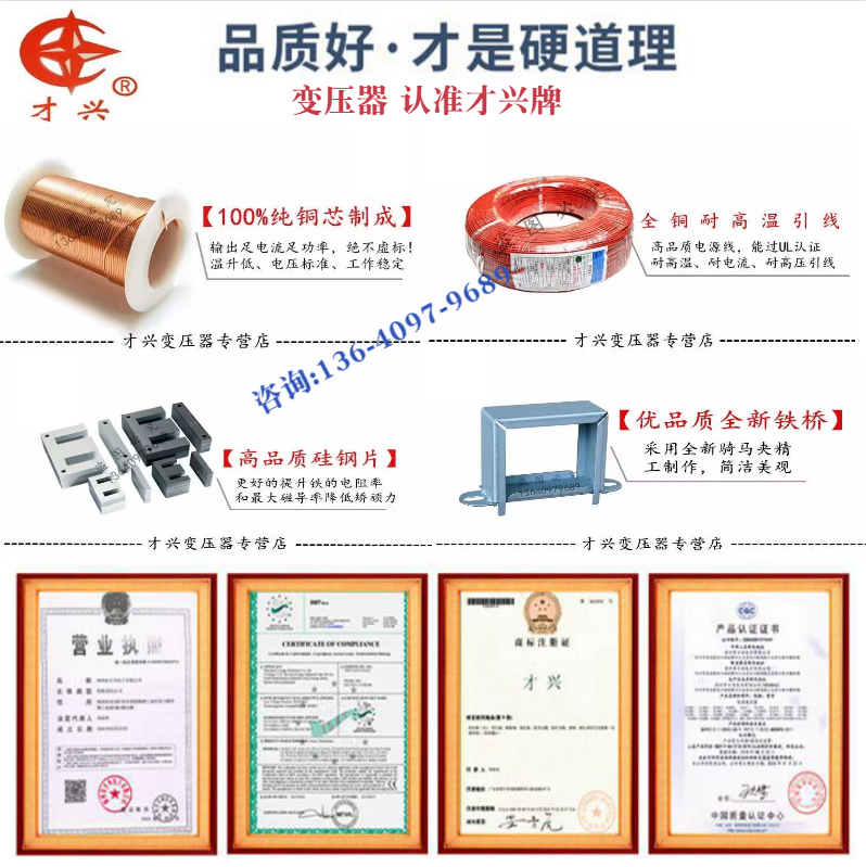 才兴 交流电源AC18V1A 线性电源适配器AC220V变AC18V1000MA 现货 - 图1