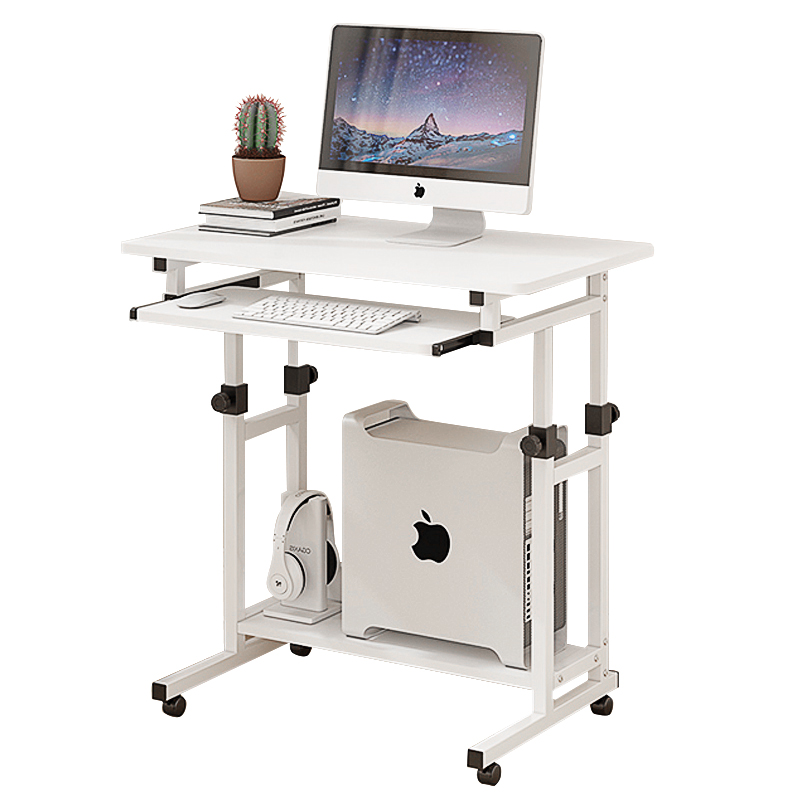 升降台式电脑桌可移动懒人床边桌家用简易小桌子卧室家用学生书桌