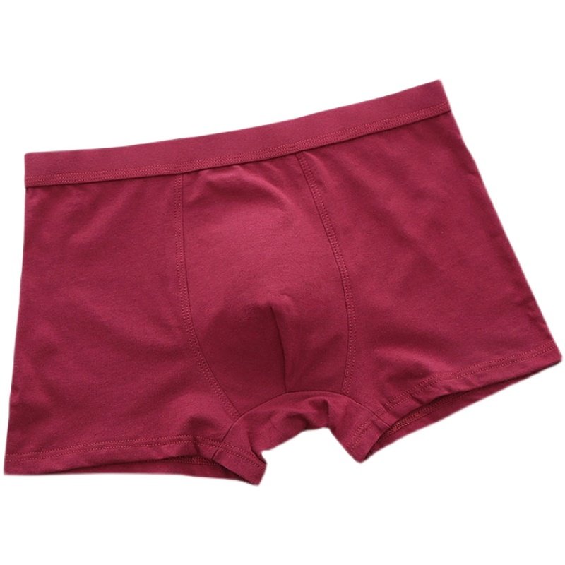 深红色裤头本命年红色内裤男枣红男款本历年纯棉新年款平角裤大码,淘宝优惠券,粉丝福利购,淘宝优惠卷