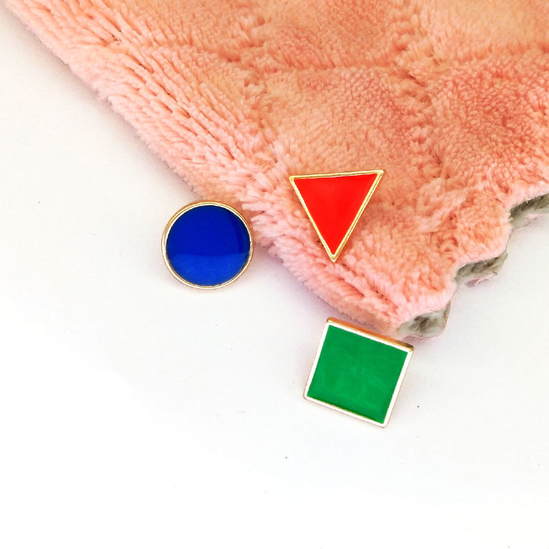 新款三角形 正方形 长方形几何图形混色百搭毛衣配饰滴油胸针领针,淘宝优惠券,粉丝福利购,淘宝优惠卷