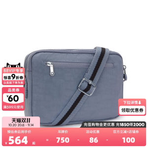 kipling男女款帆布包2025秋冬新款小方包单肩斜挎包|ABANU系列