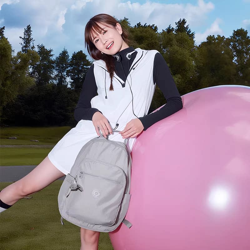 Kipling25秋冬新款百搭时尚轻便大容量通勤双肩包首尔包|SEOUL