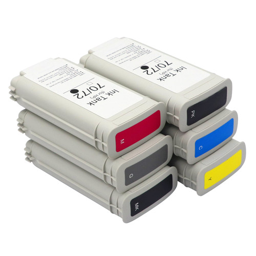 MAG适用惠普HP72号墨盒HP Designjet T790墨盒 T1100 T1120 T1200 T1300 T2300大幅面打印机绘图仪墨盒墨水盒 - 图2