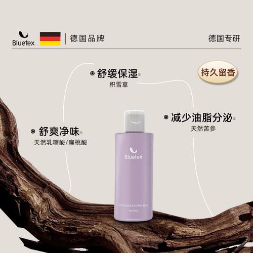 德国Bluetex香水沐浴露滋润保湿持久留香温和泡沫高级香氛旅行装 - 图2
