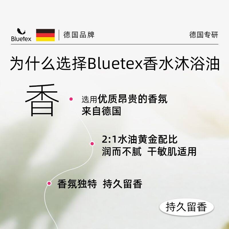 德国Bluetex香水沐浴油沐浴露保湿润肤持久留香精油舒缓旅行装,淘宝优惠券,粉丝福利购,淘宝优惠卷