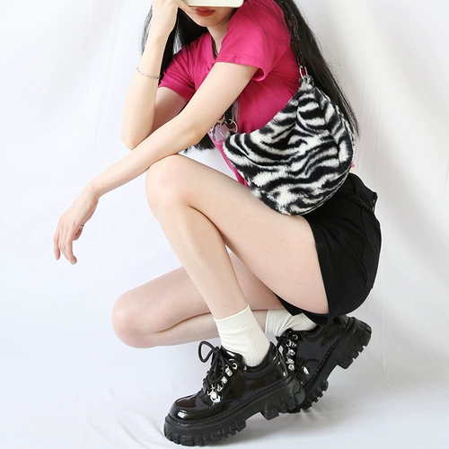 Высокая обувь на платформе для кожаной обуви, подходит для подростков, коллекция 2022