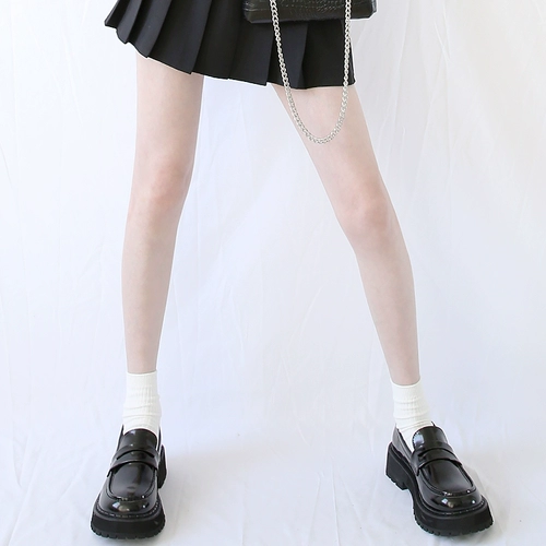 Обувь для кожаной обуви, студенческая юбка в складку для школьников, коллекция 2022