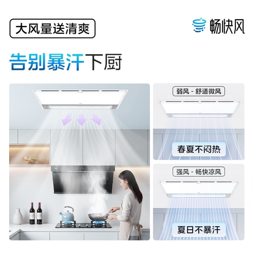 美的凉霸厨房集成吊顶吹风照明二合一换气人感冷霸冷风机 - 图1