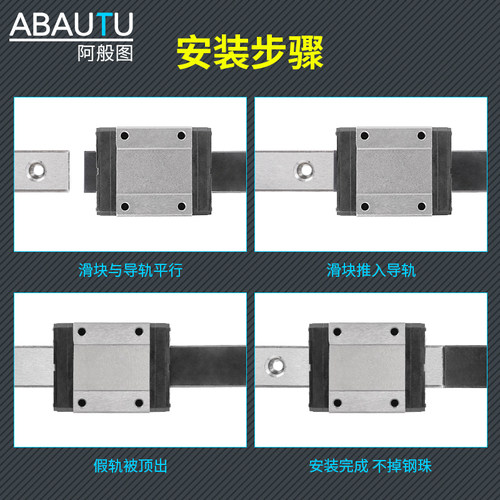 国产微小型直线导轨滑块滑轨MGN MGW9C 12C 15C 7C 9H 12H 15H 7H-图1