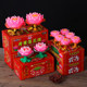 Yongcheng Lotus Lamp Candle Lotus Candle Lotus Wax Voucher Lamp Ghee Red Floating Water Lotus Lamp Lotus Lamp Make a Wish
