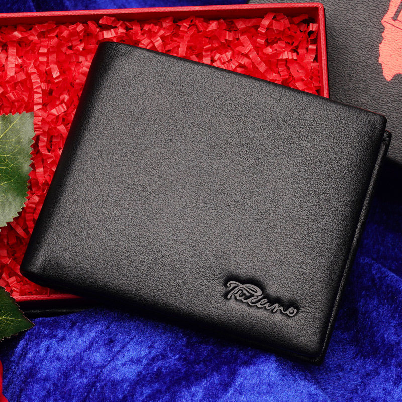 啄木鸟男朋友礼物男士短款真皮钱包 啄木鸟乒乒乓钱包