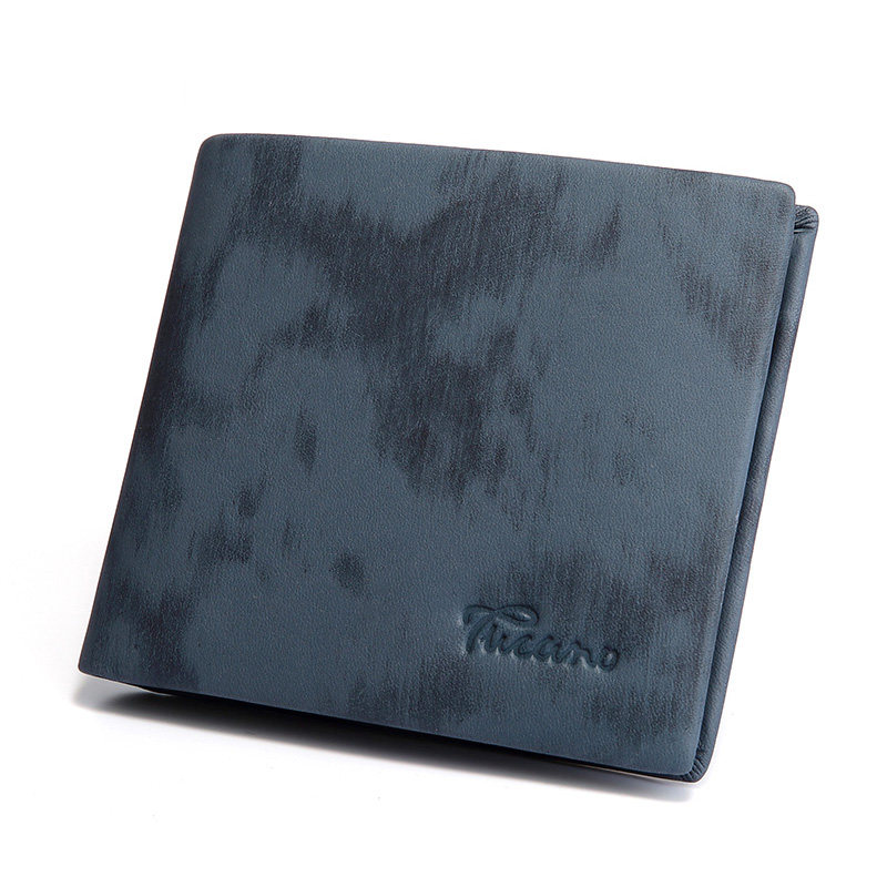 啄木鸟男士短款真皮男款定制土钱包 啄木鸟乒乒乓钱包