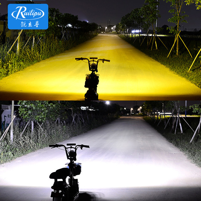 External modification of spotlights of electric vehicles