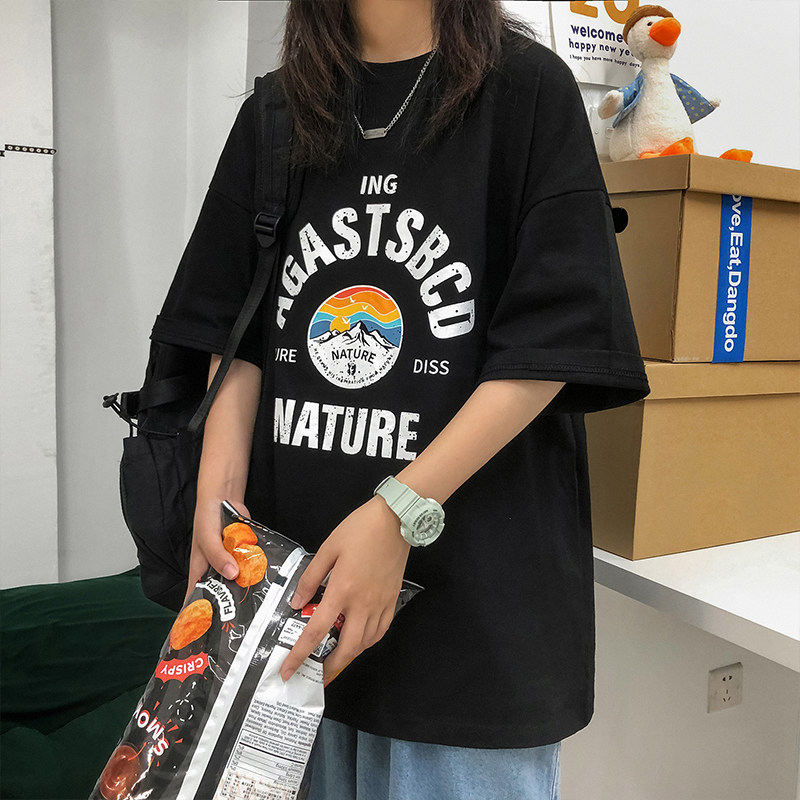 短袖t恤男情侣装夏装新款韩版潮流 v37T恤