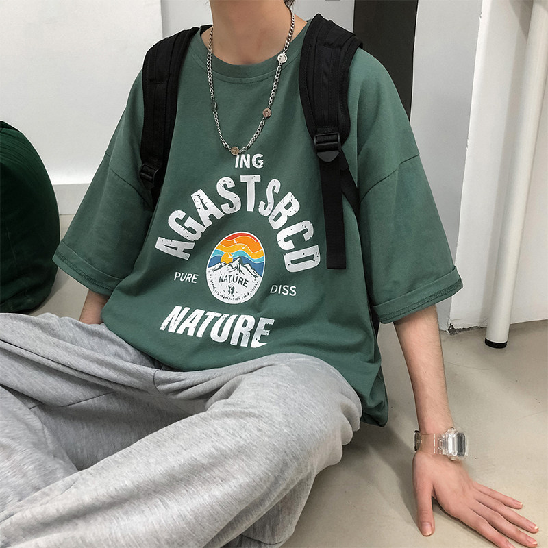 短袖t恤男情侣装夏装新款韩版潮流 v37T恤