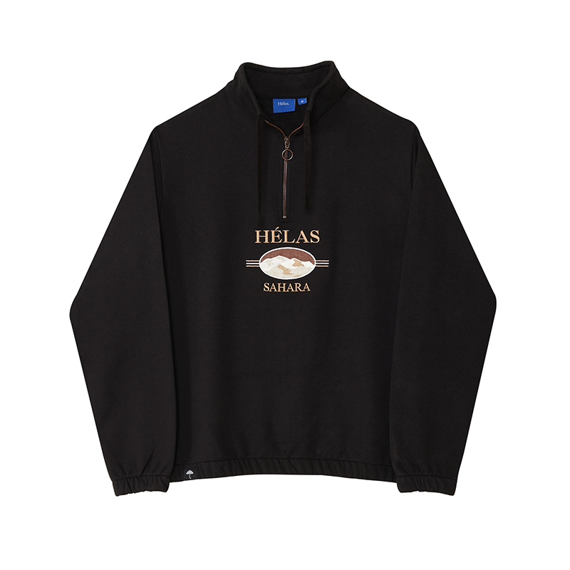 【法国】HELAS SAHARA QUARTER ZIP KHAKI GREEN/BLACK卫衣-图0