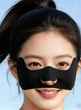 冰丝防晒口罩女夏季轻薄透气防紫外线3D立体护眼角户外骑行车面罩