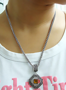 饰品复古立体黄钻欧美风格项链