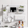 Extra-sized hole plate self-adhesive hole-free storage rack