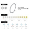 Modian S925 silver moissanite ring holiday gift for women