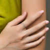 Modian S925 silver moissanite ring holiday gift for women