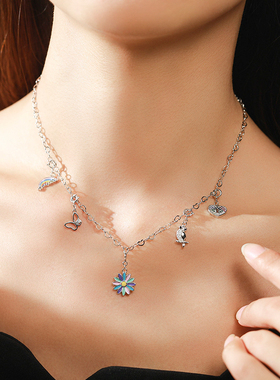 纯银镶满灵动吊坠小众时尚个性