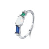 Modian S925 silver fantasy light luxury opal sweet ring