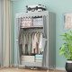 Wardrobe style clothes drying rack simple coat rack floor-standing indoor clothes rack home bedroom clothes storage rack