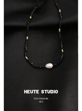 不褪色不过敏玻璃珠珍珠项链