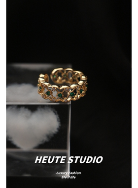 HeuteStudio法式复古蕾丝戒指