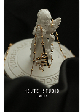 小众复古珍珠流苏项链