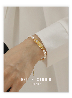 小众法式轻奢复古淡水珍珠手链