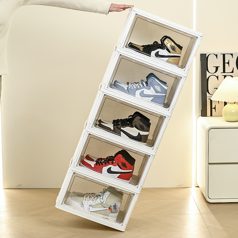 GOTO优选鞋盒收纳盒aj球鞋可折叠棉花娃娃展示柜包包收纳展示神器 - 图3
