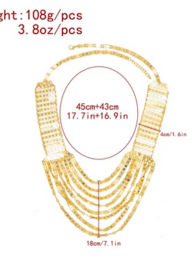 欧美复古夸张项链嘻哈朋克项饰