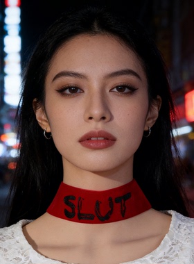 暗黑系朋克风铆钉choker项圈