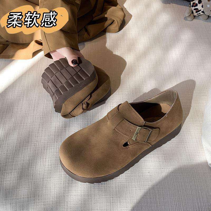 大码女鞋41到43加绒勃肯鞋厚底百搭冬季保暖棉鞋一脚蹬毛毛博肯鞋,淘宝优惠券,粉丝福利购,淘宝优惠卷