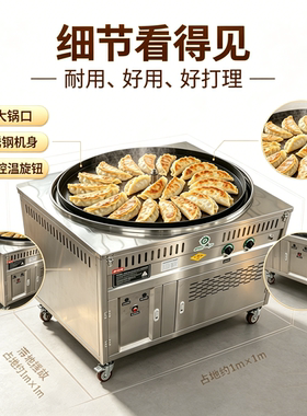 全新款燃气转锅带控温定时