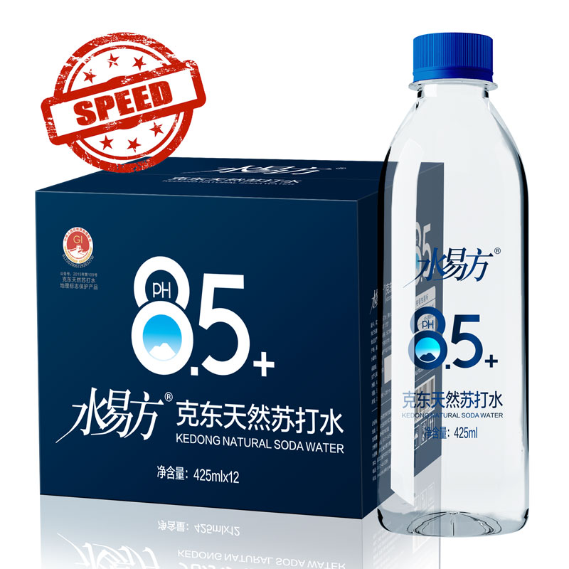 水易方克东天然苏打水425ml*12瓶 无添加弱碱性饮用苏打水 - 图3