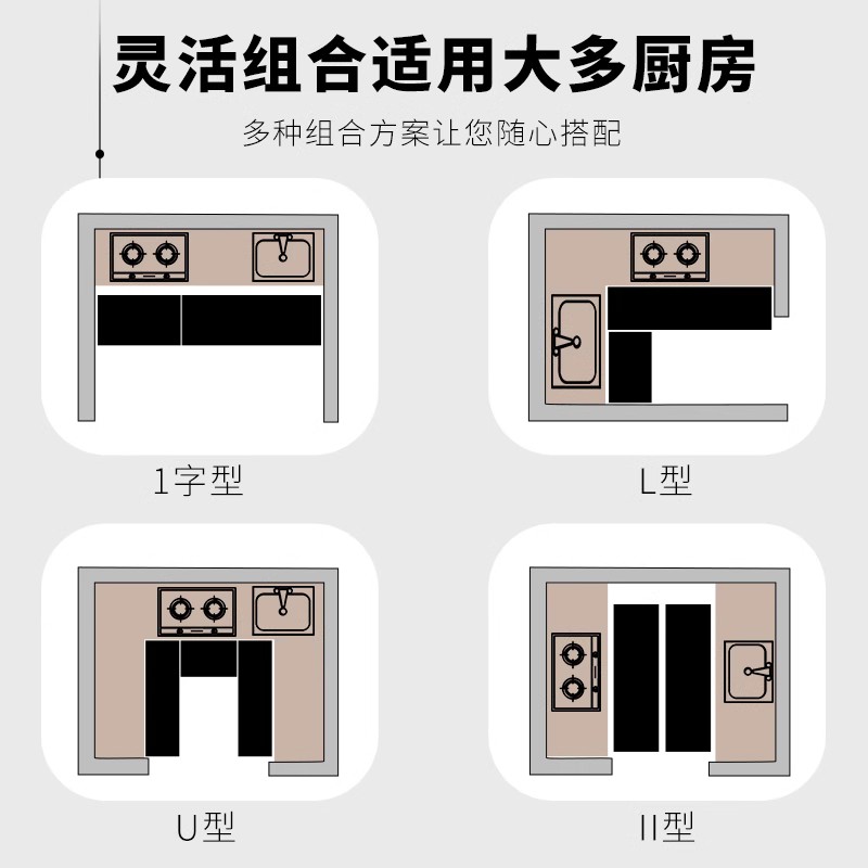 硅藻泥厨房地垫防滑防油吸水垫门口耐脏脚垫防水专用可擦免洗地毯-图3