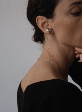 aboab纽约原创设计风纯银耳夹