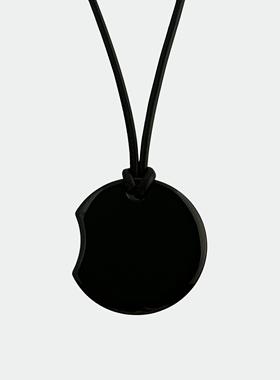 黑玛瑙皮项链日月灵感原创