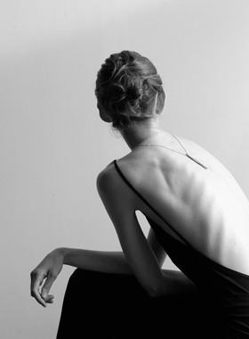 ABOAB银厚镀金男女雕塑项链